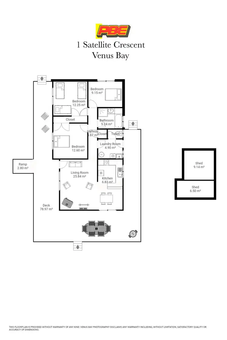 Floorplan of Homely house listing, 1 Satellite Crescent, Venus Bay VIC 3956