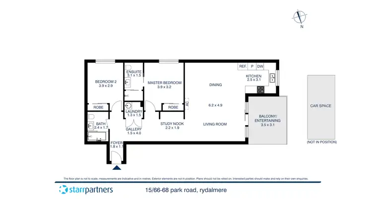 Floorplan of Homely apartment listing, 15/66-68 Park Road, Rydalmere NSW 2116