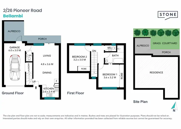 Floorplan of Homely townhouse listing, 2/26 Pioneer Road, Bellambi NSW 2518