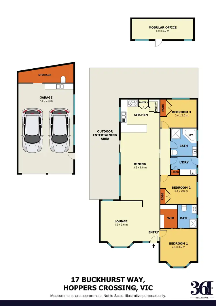 Floorplan of Homely house listing, 17 Buckhurst Way, Hoppers Crossing VIC 3029