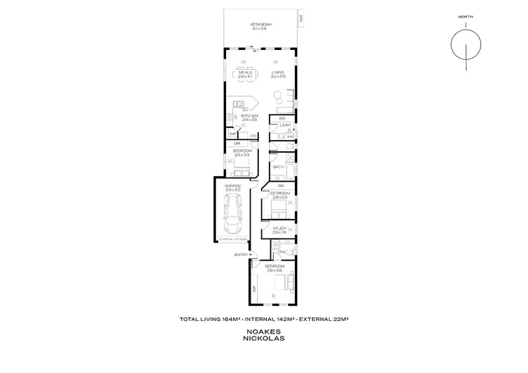 Floorplan of Homely house listing, 68A Collins Street, Clearview SA 5085