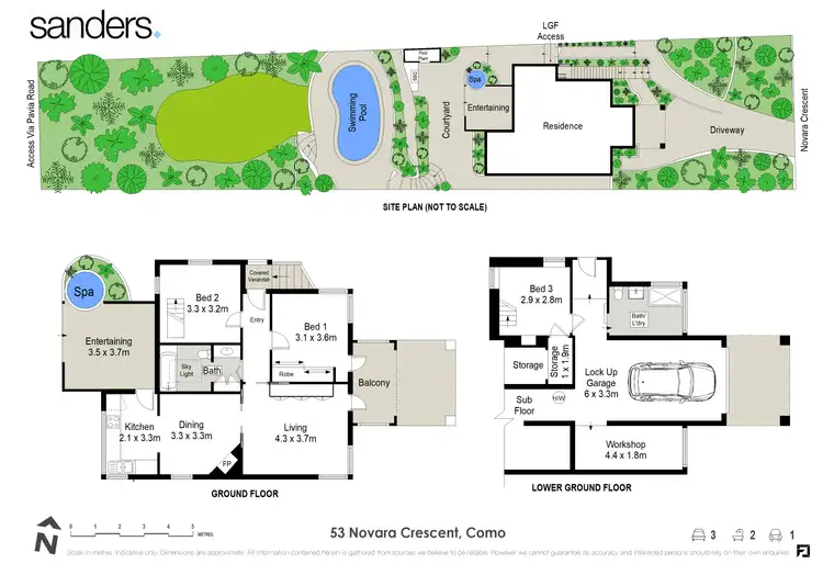 Floorplan of Homely house listing, 53 Novara Crescent, Como NSW 2226
