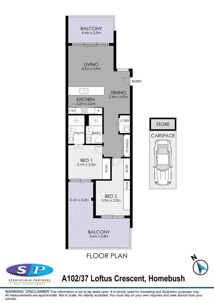Floorplan of Homely apartment listing, A102/37-39 Loftus Crescent, Homebush NSW 2140