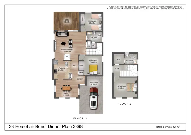 Floorplan of Homely house listing, 33 Horsehair Bend, Dinner Plain VIC 3898