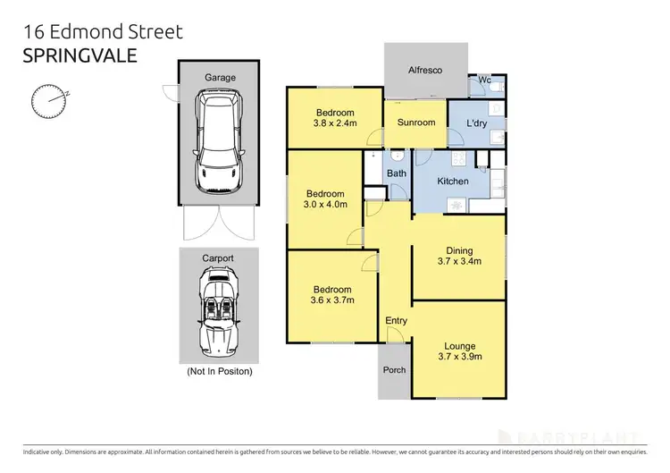 Floorplan of Homely house listing, 16 Edmond Street, Springvale VIC 3171
