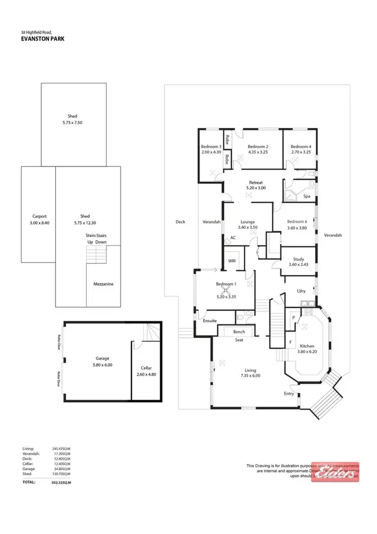 Floorplan of Homely house listing, 38 Highfield Road, Evanston Park SA 5116