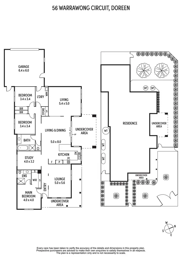Floorplan of Homely house listing, 56 Warrawong Circuit, Doreen VIC 3754