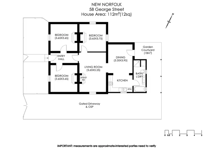 Floorplan of Homely house listing, 58 George Street, New Norfolk TAS 7140