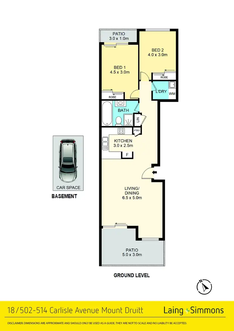 Floorplan of Homely unit listing, 18/502-514 Carlisle Avenue, Mount Druitt NSW 2770
