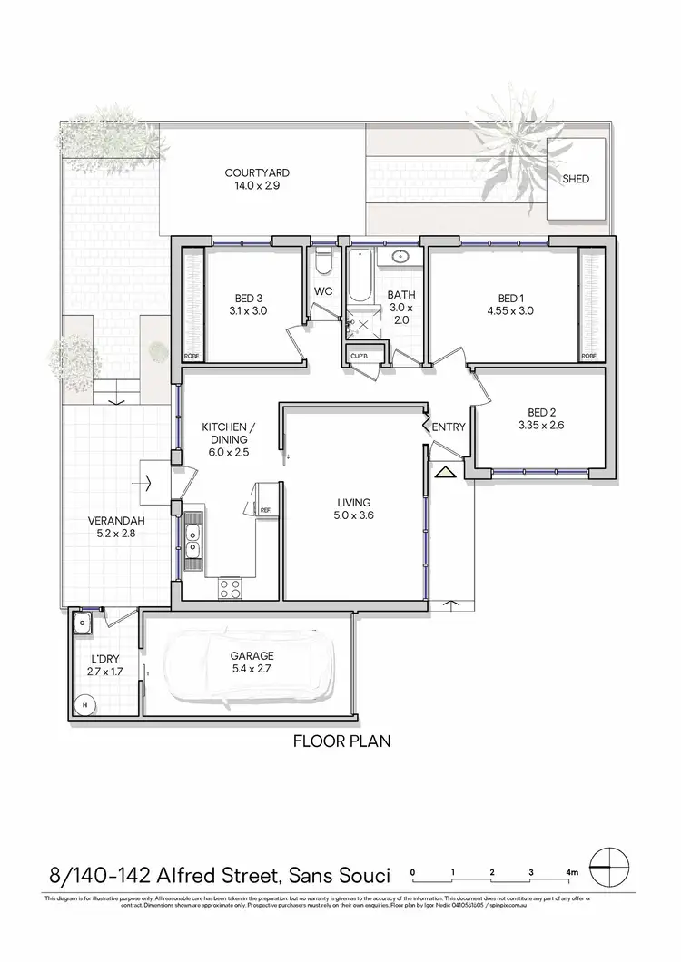 Floorplan of Homely villa listing, 8/140 Alfred Street, Sans Souci NSW 2219