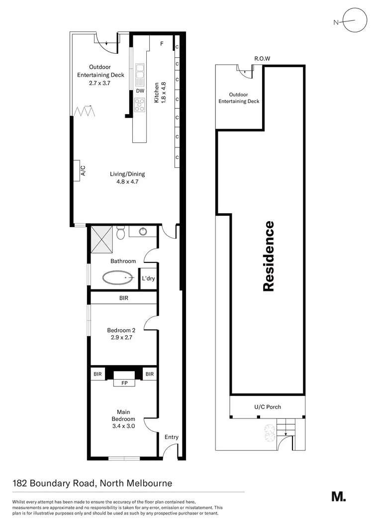 Floorplan of Homely house listing, 182 Boundary Road, North Melbourne VIC 3051