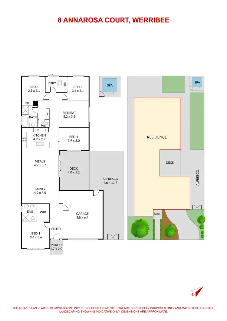 Floorplan of Homely house listing, 8 Annarosa Court, Werribee VIC 3030