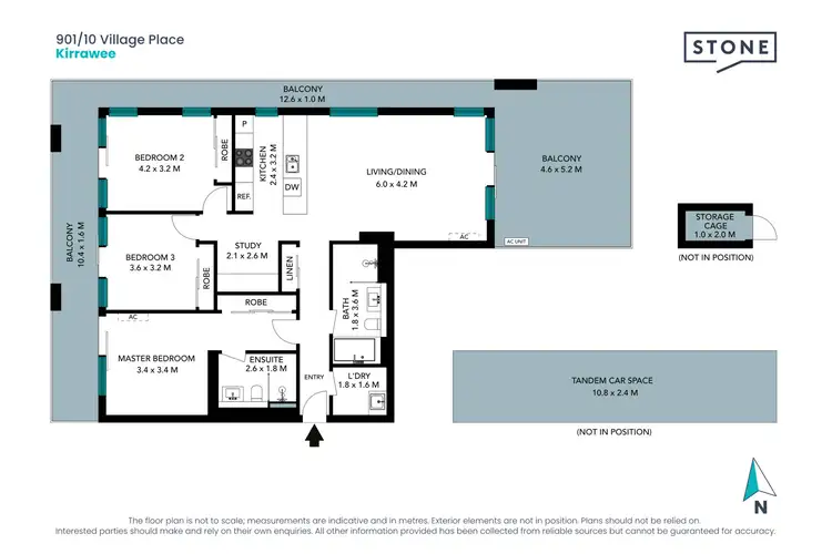 Floorplan of Homely unit listing, 901/10 Village Place, Kirrawee NSW 2232