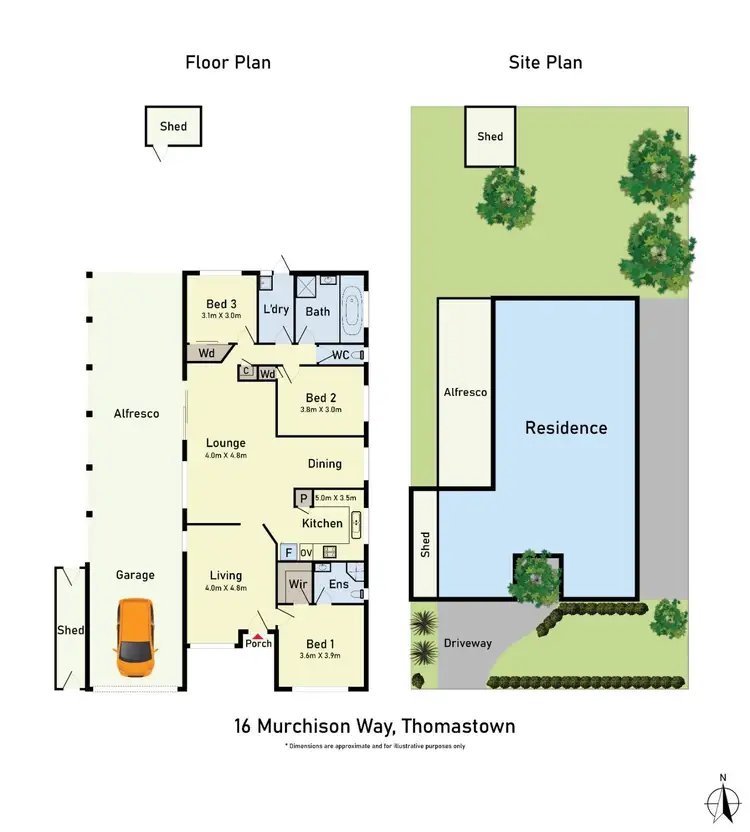 Floorplan of Homely house listing, 16 Murchison Way, Thomastown VIC 3074