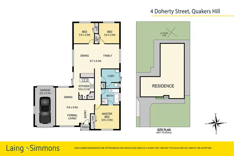 Floorplan of Homely house listing, 4 Doherty Street, Quakers Hill NSW 2763