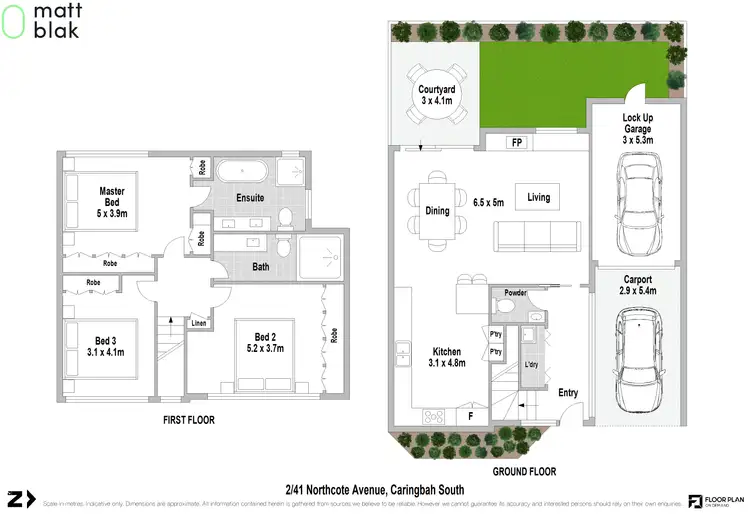 Floorplan of Homely townhouse listing, 2/41 Northcote Avenue, Caringbah South NSW 2229
