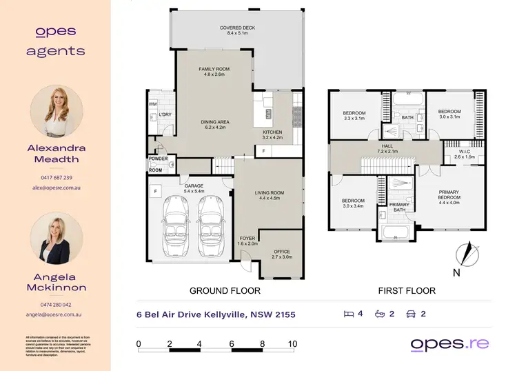 Floorplan of Homely house listing, 6 Bel Air Drive, Kellyville NSW 2155