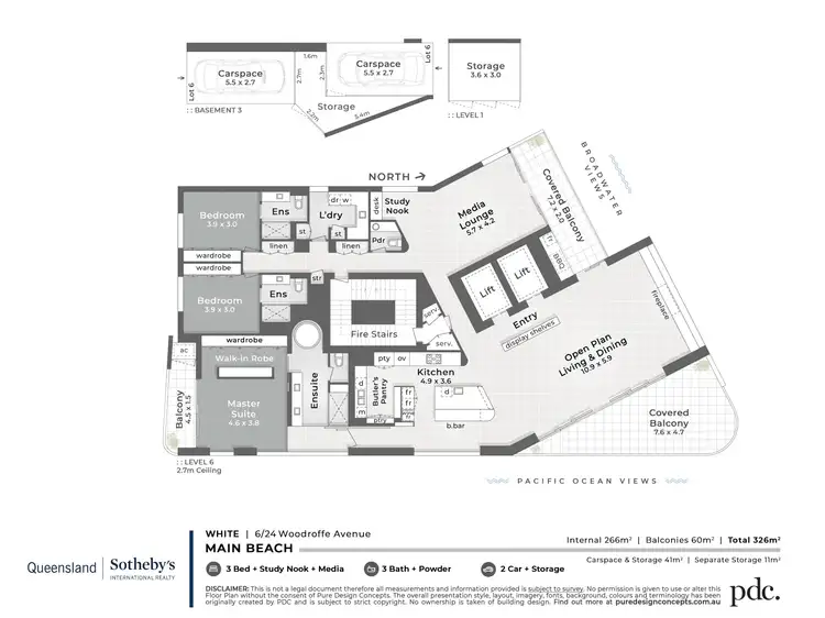Floorplan of Homely unit listing, 6/24 Woodroffe Avenue, Main Beach QLD 4217