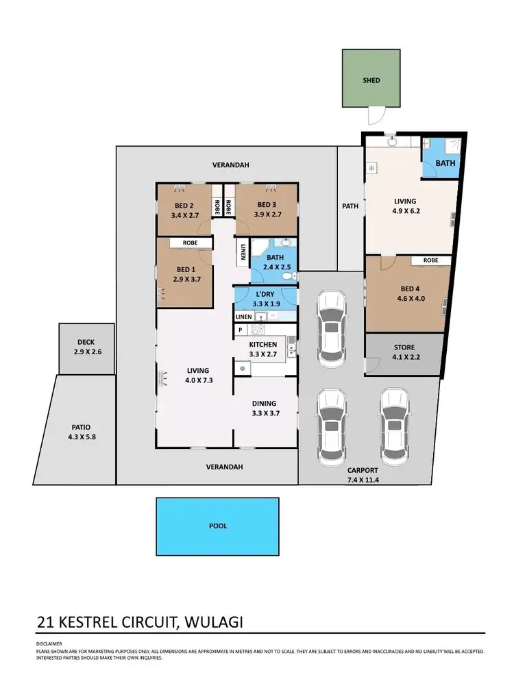 Floorplan of Homely house listing, 21 Kestrel Circuit, Wulagi NT 812