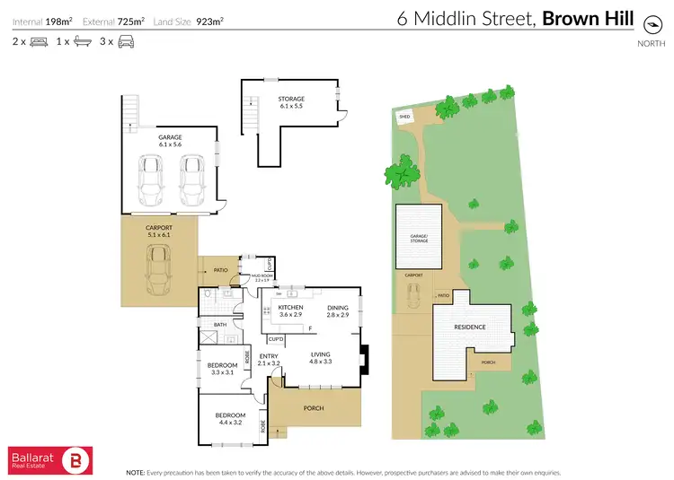 Floorplan of Homely house listing, 6 Middlin Street, Brown Hill VIC 3350