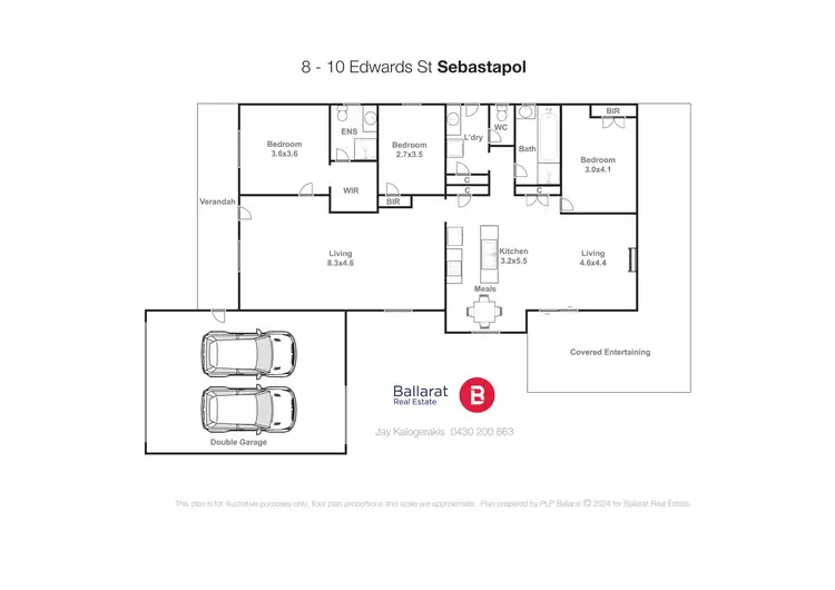 Floorplan of Homely house listing, 8-10 Edwards Street, Sebastopol VIC 3356