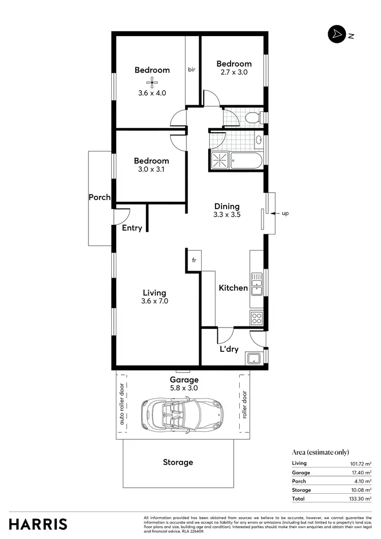 Floorplan of Homely house listing, 6 Minnipa Drive, Hallett Cove SA 5158