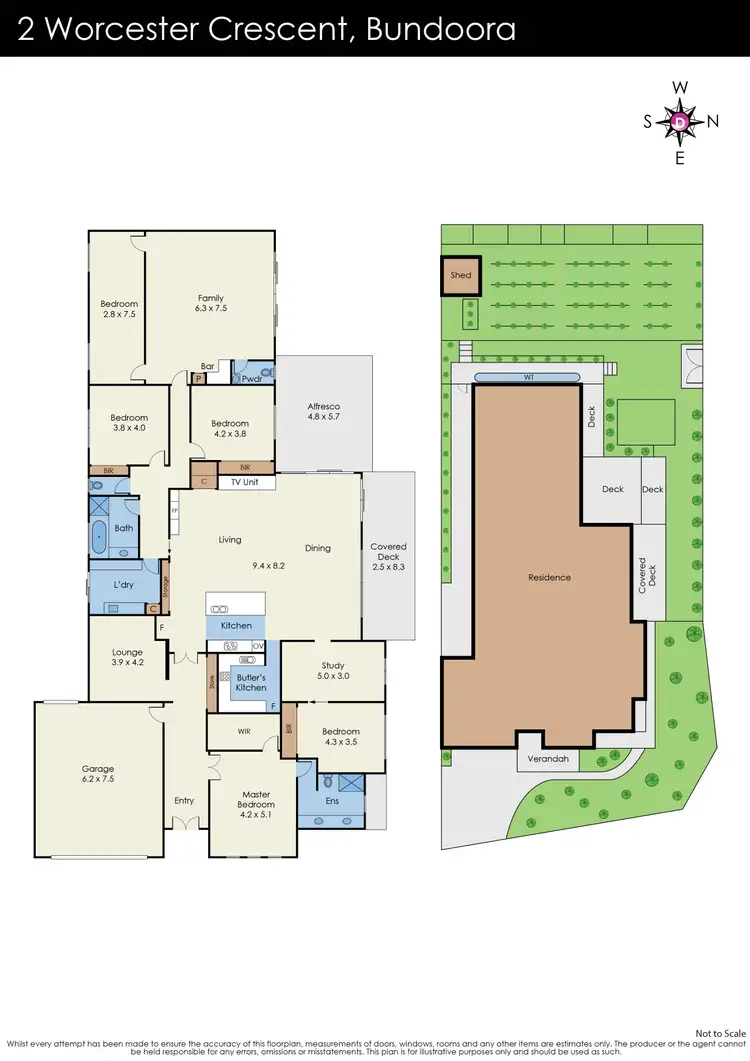 Floorplan of Homely house listing, 2 Worcester Crescent, Bundoora VIC 3083