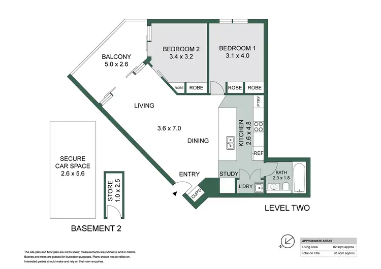 Floorplan of Homely apartment listing, 201n/5 Lardelli Drive, Ryde NSW 2112