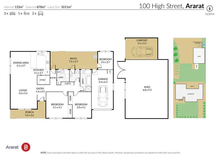 Floorplan of Homely house listing, 100 High Street, Ararat VIC 3377