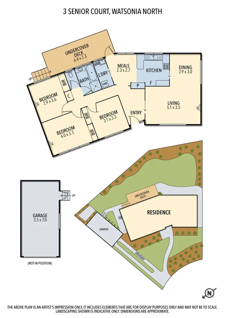 Floorplan of Homely house listing, 3 Senior Court, Watsonia North VIC 3087