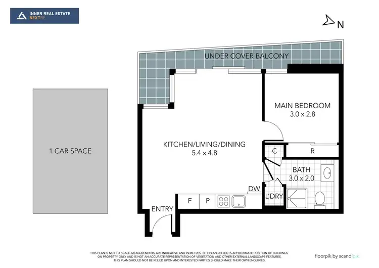 Floorplan of Homely apartment listing, 1908/200 Spencer Street, Melbourne VIC 3000