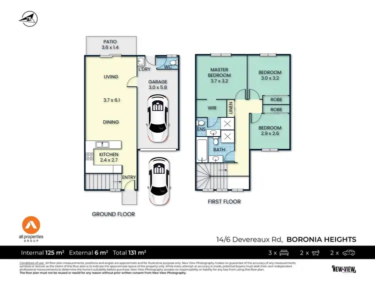 Floorplan of Homely townhouse listing, 14/6 Devereaux Road, Boronia Heights QLD 4124