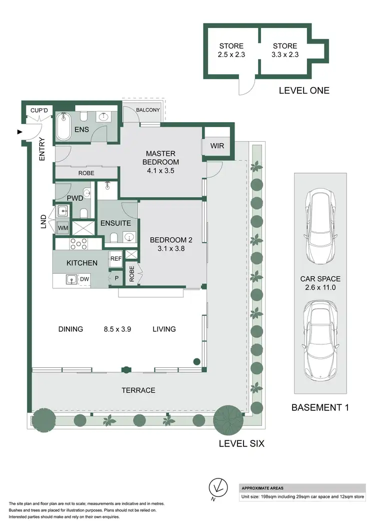 Floorplan of Homely apartment listing, 3601/88-98 King Street, Randwick NSW 2031