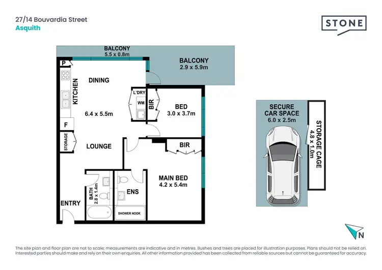 Floorplan of Homely apartment listing, 27/14 Bouvardia Street, Asquith NSW 2077
