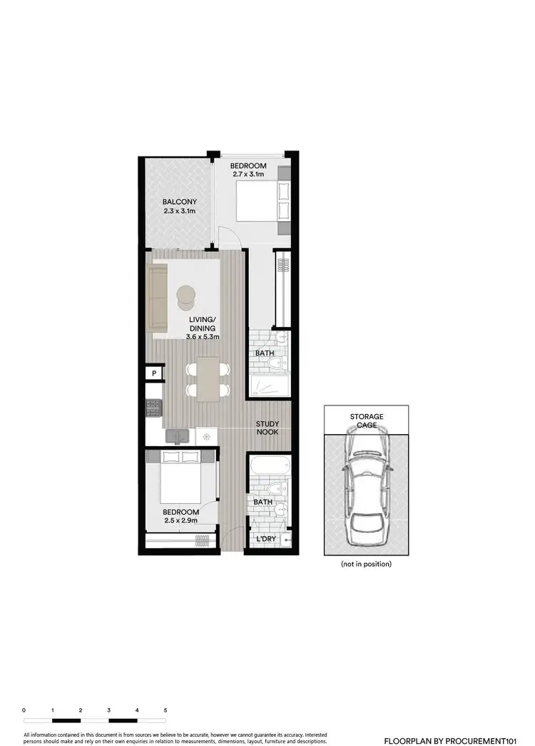 Floorplan of Homely apartment listing, 202C/11 Shamrock Street, Abbotsford VIC 3067