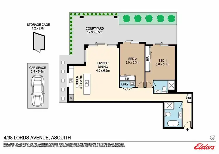 Floorplan of Homely apartment listing, 4/38 Lords Avenue, Asquith NSW 2077