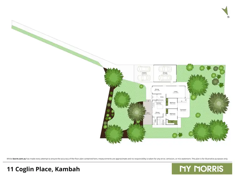 Floorplan of Homely house listing, 11 Coglin Place, Kambah ACT 2902