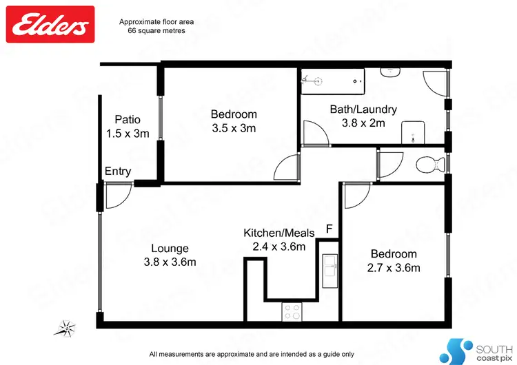 Floorplan of Homely unit listing, 3/42 High Street, Batemans Bay NSW 2536