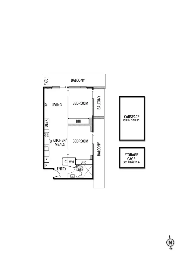 Floorplan of Homely apartment listing, 519/15 Clifton Street, Prahran VIC 3181