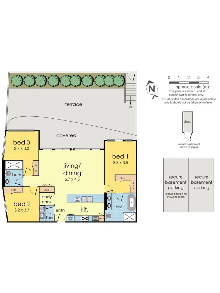 Floorplan of Homely apartment listing, G01/59 Stables Circuit, Doncaster VIC 3108