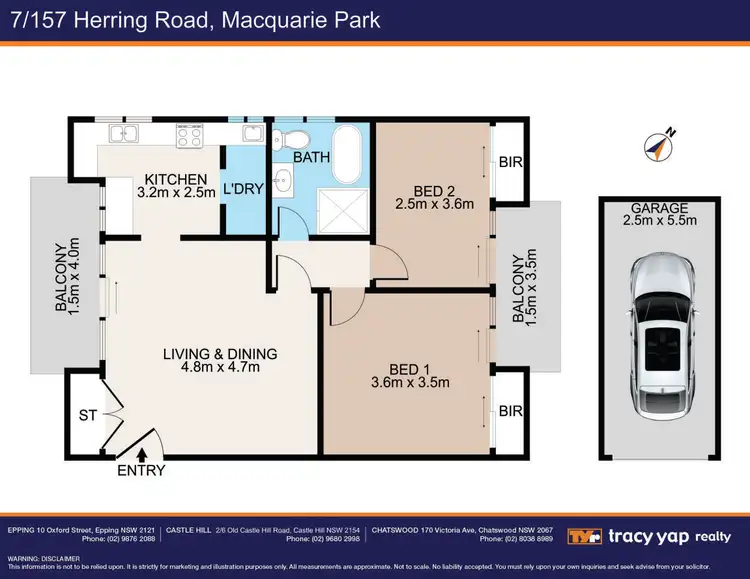 Floorplan of Homely apartment listing, 7/157 Herring Road, Macquarie Park NSW 2113