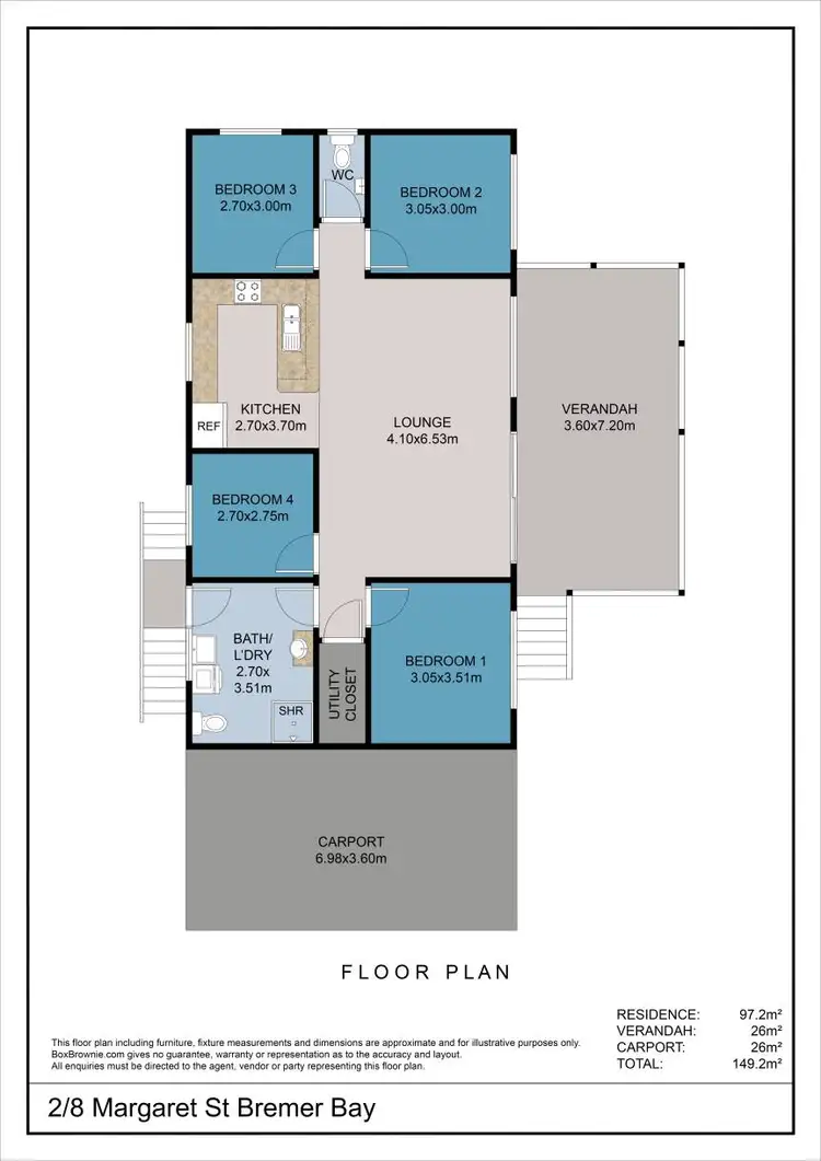 Floorplan of Homely house listing, 8B Margaret Street, Bremer Bay WA 6338