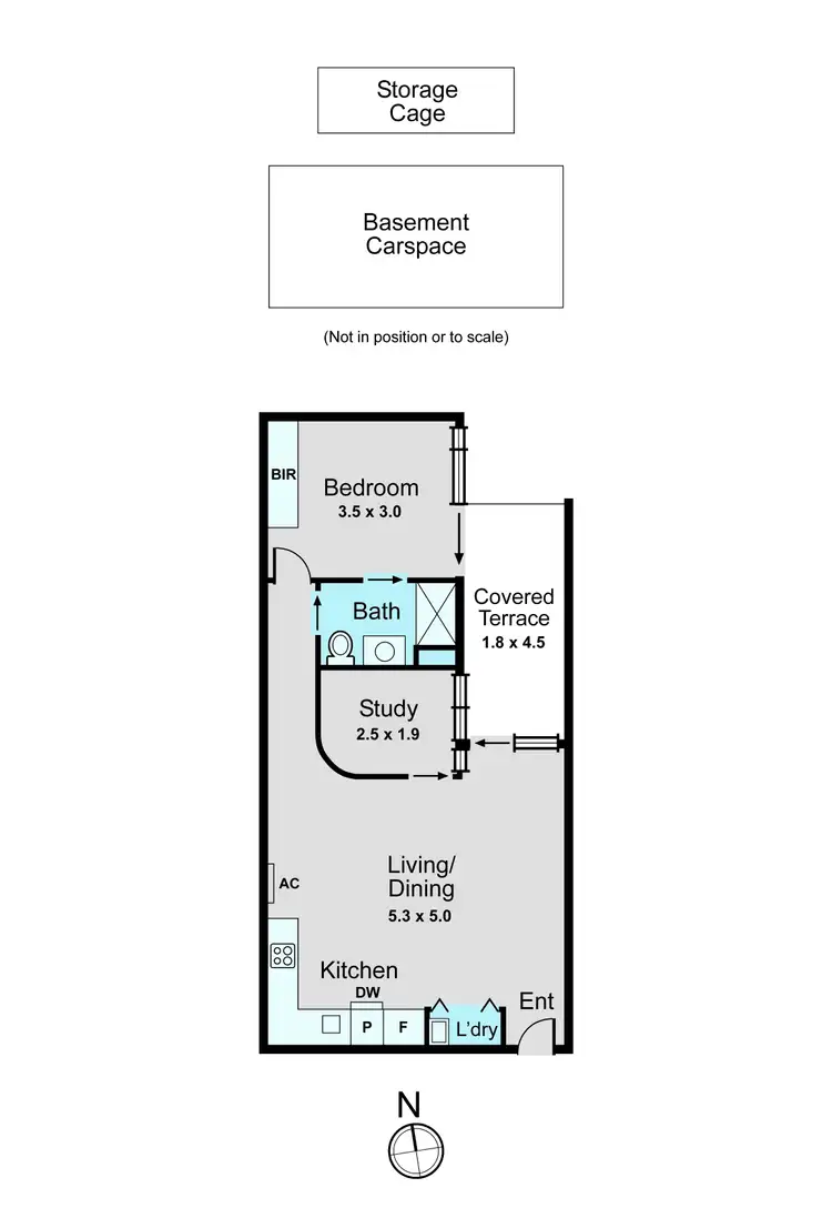 Floorplan of Homely apartment listing, 406/59-63 Warrigal Road, Hughesdale VIC 3166