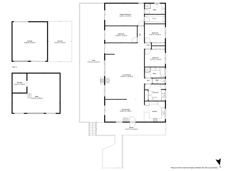 Floorplan of Homely rural property listing, 5361 Melba Highway, Yea VIC 3717