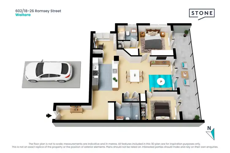 Floorplan of Homely apartment listing, 602/18-26 Romsey Street, Waitara NSW 2077