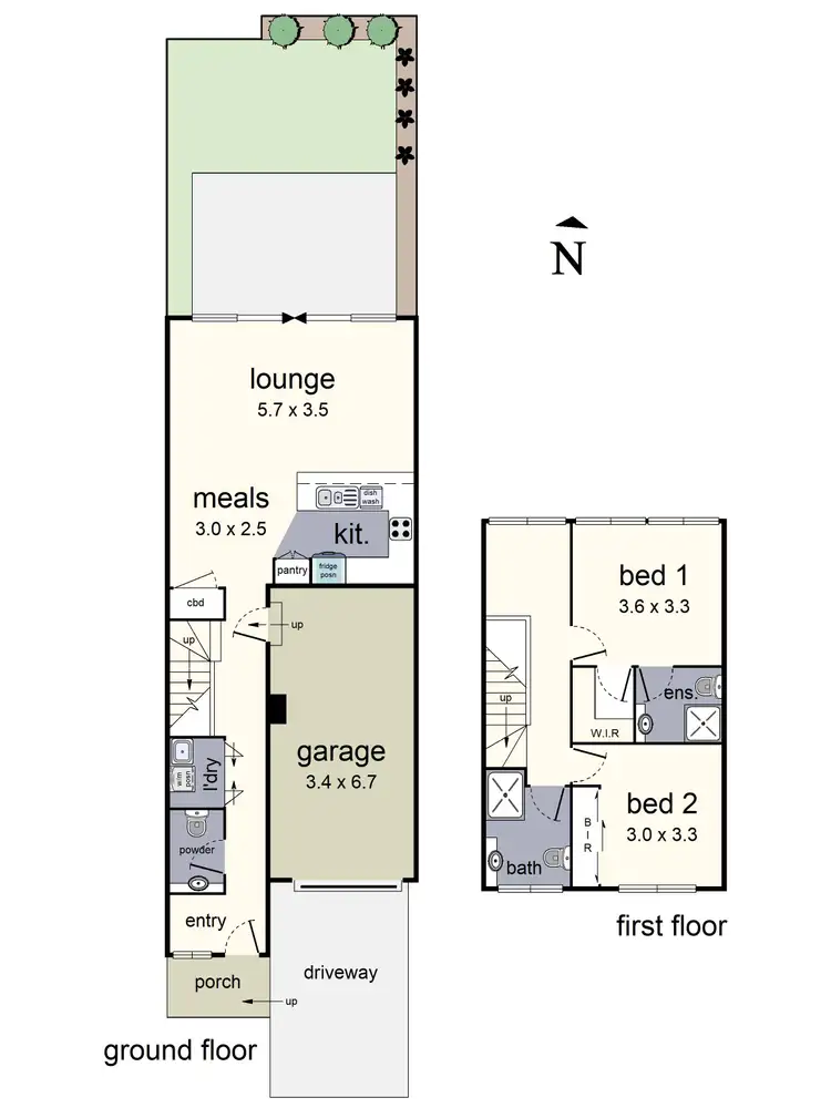 Floorplan of Homely townhouse listing, 8/385 Mitcham Road, Mitcham VIC 3132