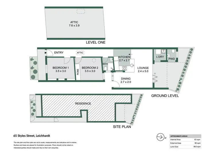 Floorplan of Homely terrace listing, 65 Styles Street, Leichhardt NSW 2040