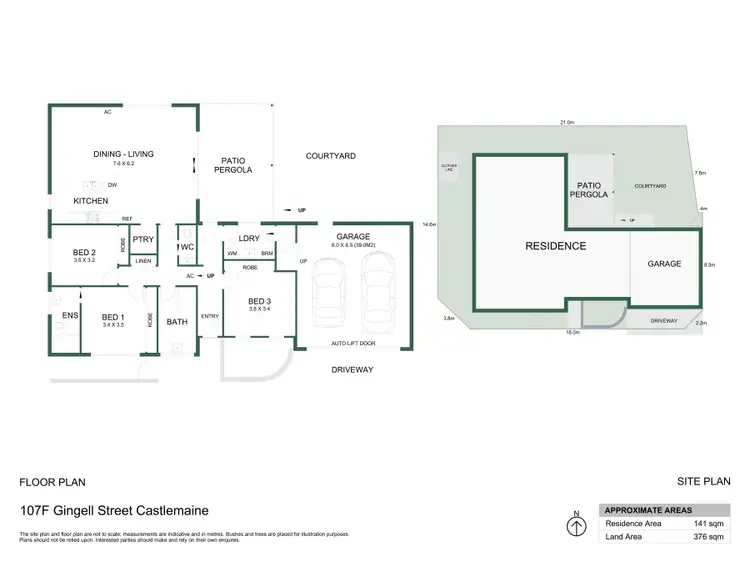 Floorplan of Homely house listing, 107F Gingell Street, Castlemaine VIC 3450