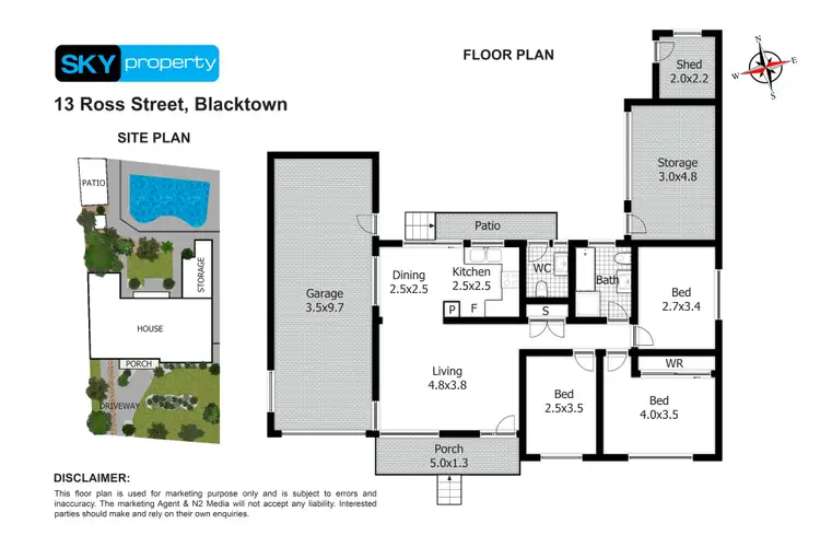 Floorplan of Homely house listing, 13 Ross Street, Blacktown NSW 2148