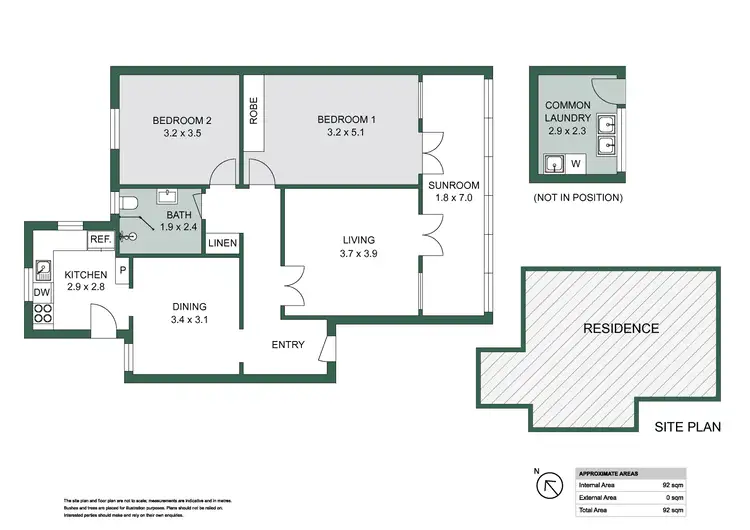 Floorplan of Homely apartment listing, 6/32 National Park Street, Hamilton East NSW 2303